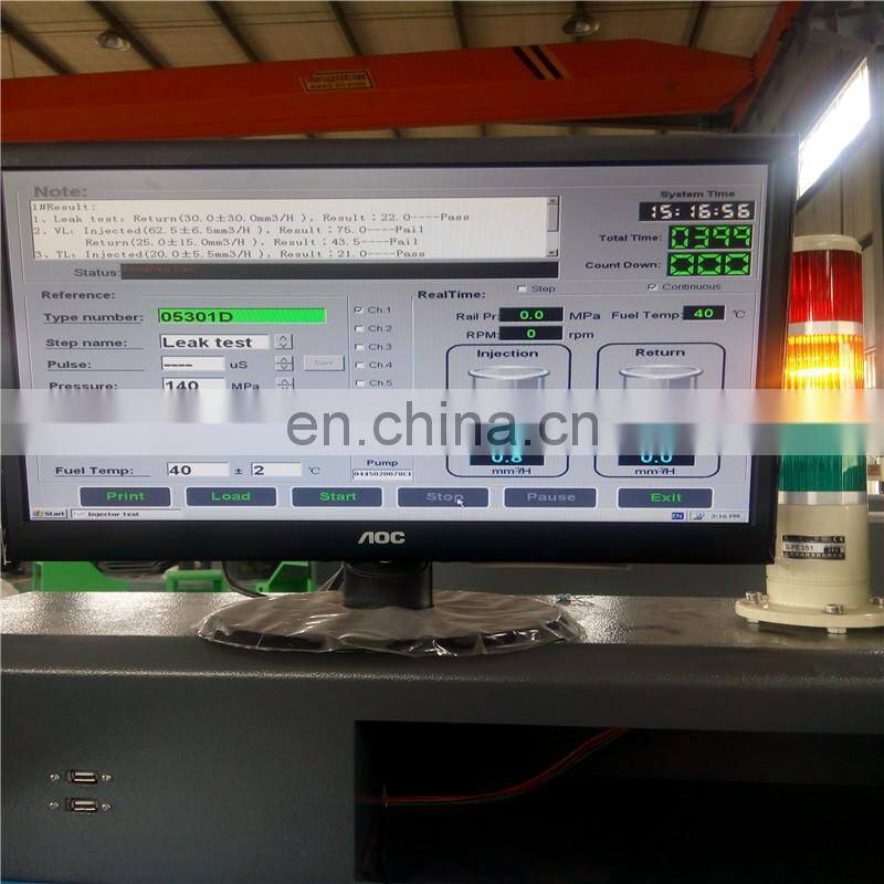 Electronic Oil Pump Injector Controlled Common Rail Test Bench