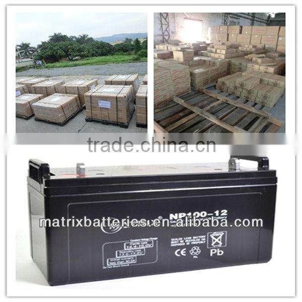 Large capacity 12v 100ah gel battery