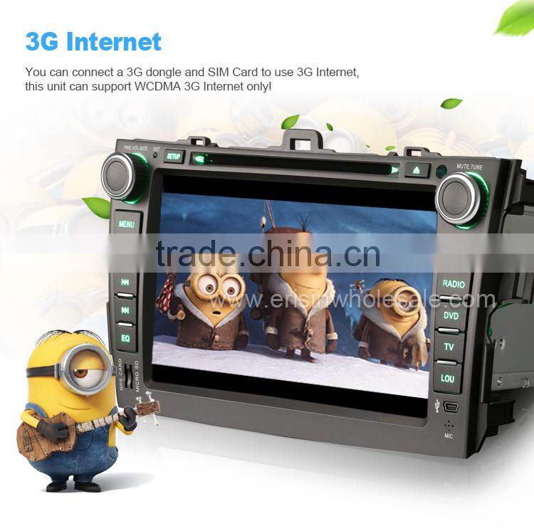 Erisin ES8288M 8" Toyota Corolla 2 Din Car Muiltmedia System with GPS