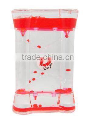 Colorful Liquid oil hourglass, Oil Sand Timer