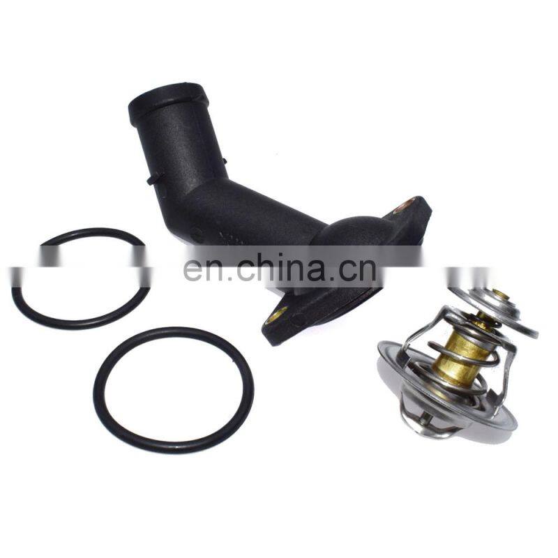 Coolant Thermostat 87 deg & Housing Cover For VW Beetle Jetta Passat Golf Cabrio