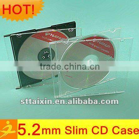5.2mm single plastic cd box