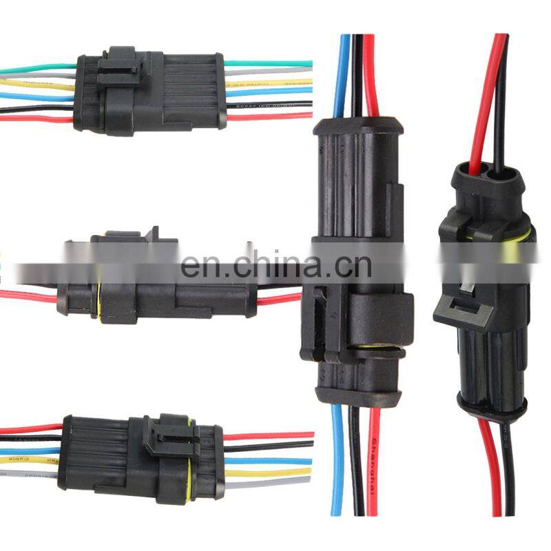 Auto wire connector 1 2 3 4 5 6 Way 1P 2P 3P 4P 5P car connector Male Female Waterproof Electrical Connector Plug with cable