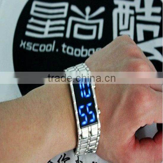 fashion plastic iron samurai led watch TM-S1