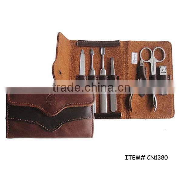 PU buckle bag high end manicure set