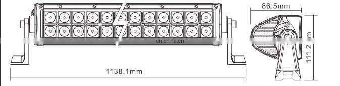 LED light bar 120w 180w 240w 288w 300w 7200lm 22inch 32" 44" 50" 52" combo beam Double row for auto Automotive E pistar LANTSUN