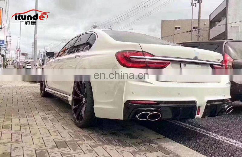RD WD Style FRP Material Wide Body kits Front Rear Bumper Side Skirts For BMW 7 Series G11 G12 body kit