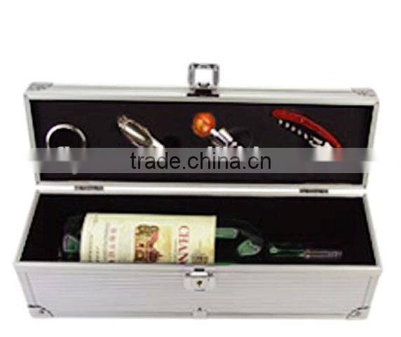 professional aluminum profile fireproof shell wine gift case aluminum carrying case