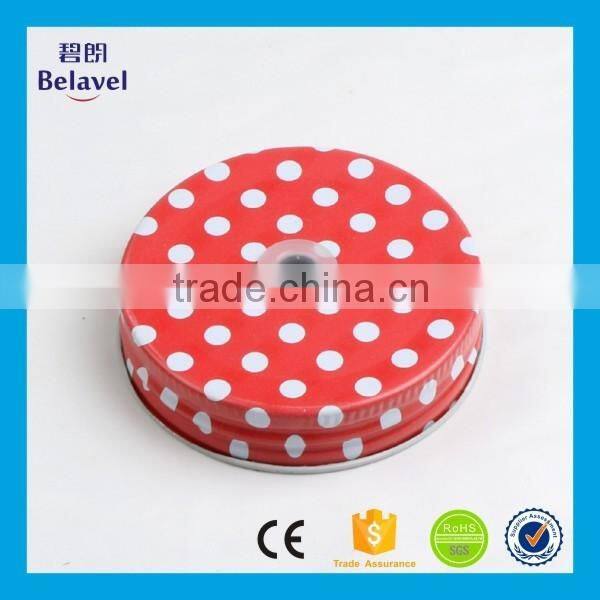 OEM mason jar lid canning jar tin cap custom metal screw top lid