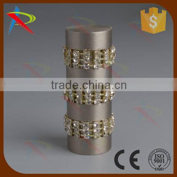 Europe curtain finials design with diamond decoration fancy style