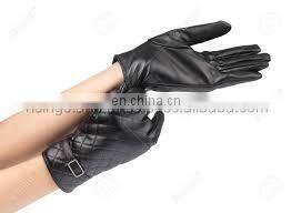 Fashion Touch Screen Women Leather Gloves Winter Lady Gloves Popular Style Gloves Women Rivet Design