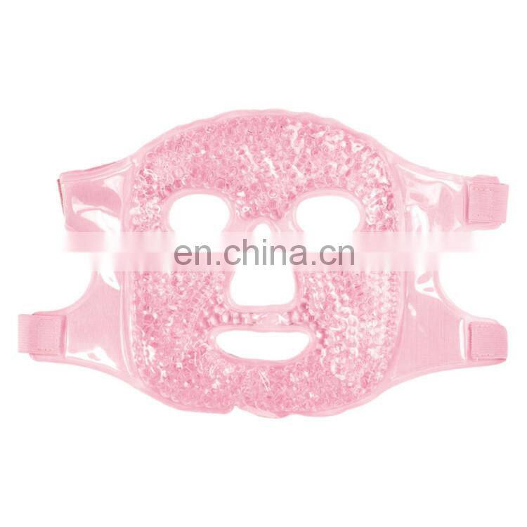 Custom Gel Bead Face Mask Ice Pack Hot and Cold Facial Mask