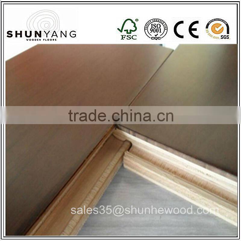 Smooth/ Flat 3 layer walnut Wood Floor