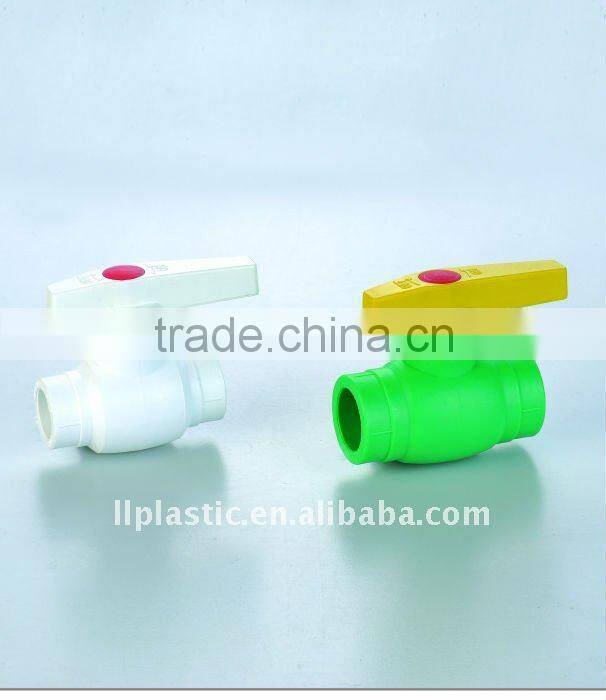 High pressure plastic ball valve