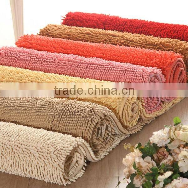 China microfiber small chenille mats golden supply