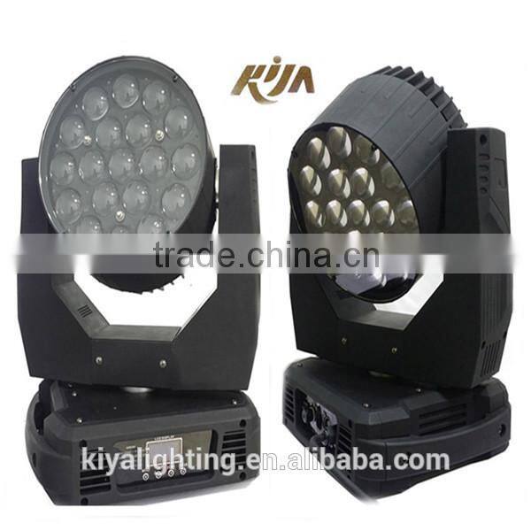 Hot sale moving head led with 19*15W 4in1 led moving head with zoom