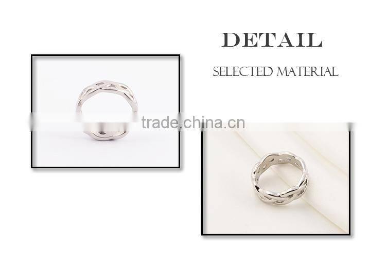 New design finger ring silver stainless steel unisex ring