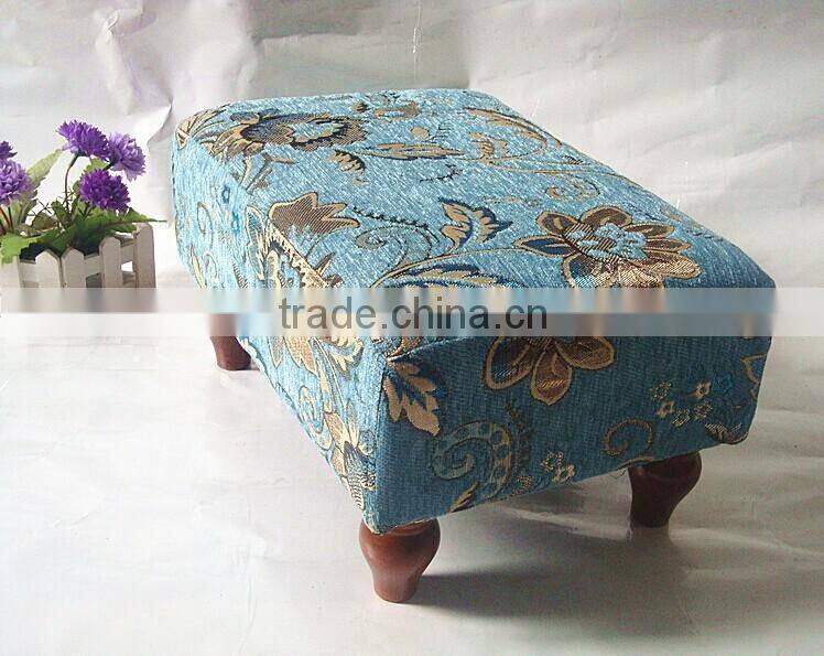 Y-1481 Popular storage footstool soft foot stool for sale