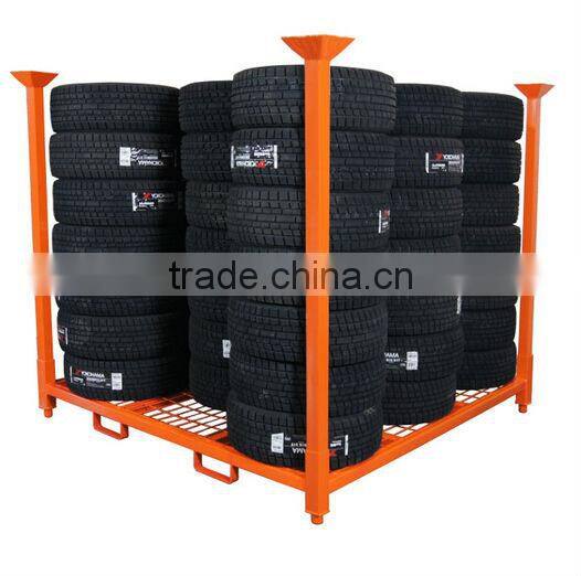 Stacking detachable steel tyre rack for storage
