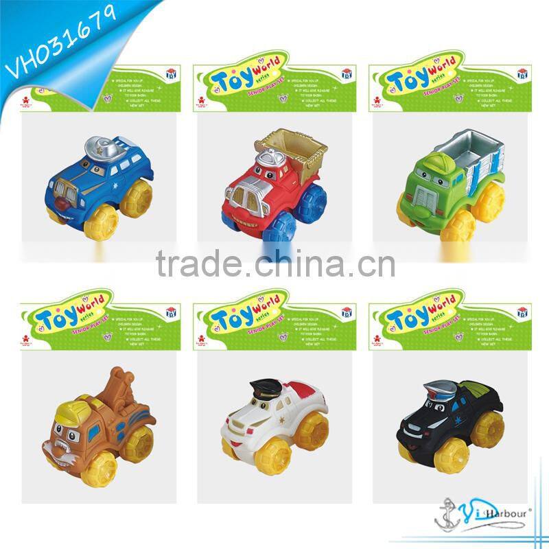 Free Wheel Yellow Vinly Truck Toy For Kids