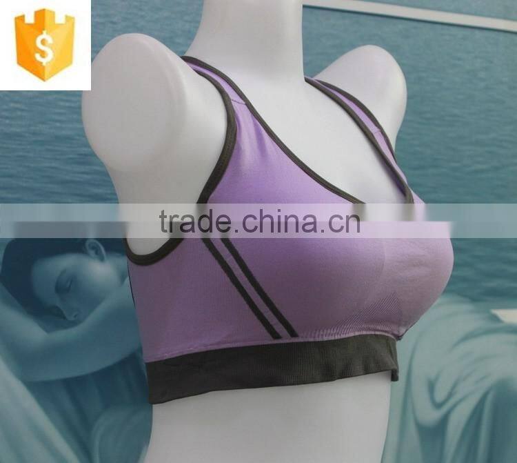 High quanlity fashion stretch breathable cheap simple wholesale sport bra sexy
