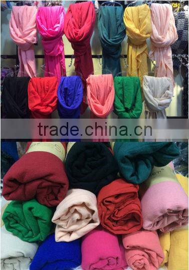 14 Colors in Stock Fashion Women Lady Cotton & Linen Pashmina Scarf Wholesale