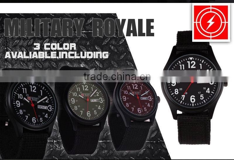 Mens Quartz Japan Movt Watch 3ATM Waterproof Military Watch MR051