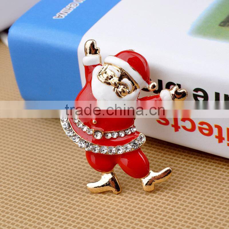 Father Christams Design Cute Santa Claus Brooch