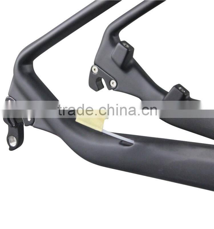2016 Durable 26er MTB carbon frame 3K/UD finish hard tail 26 mountain bike frame