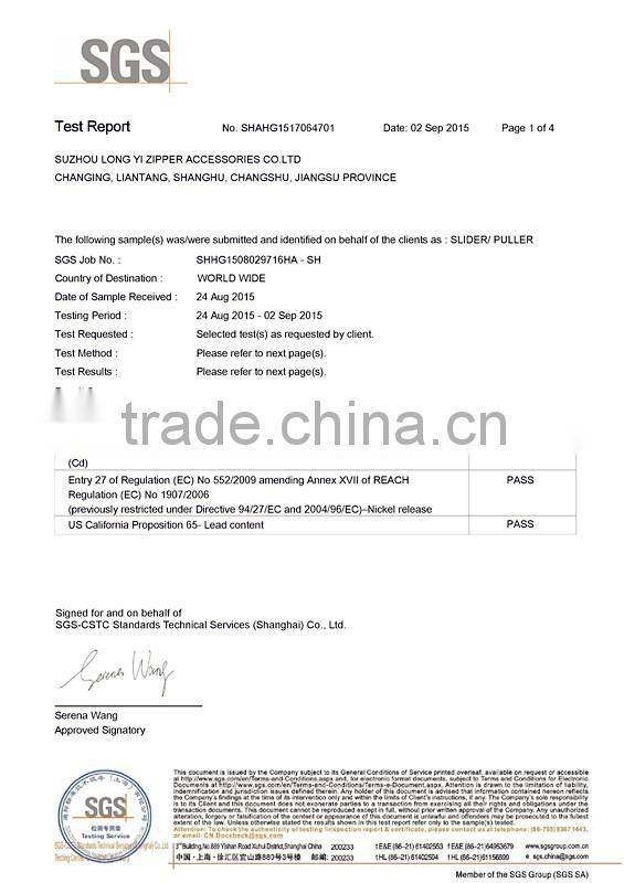 hot selling customized zipper puller lock for clothings Accessory