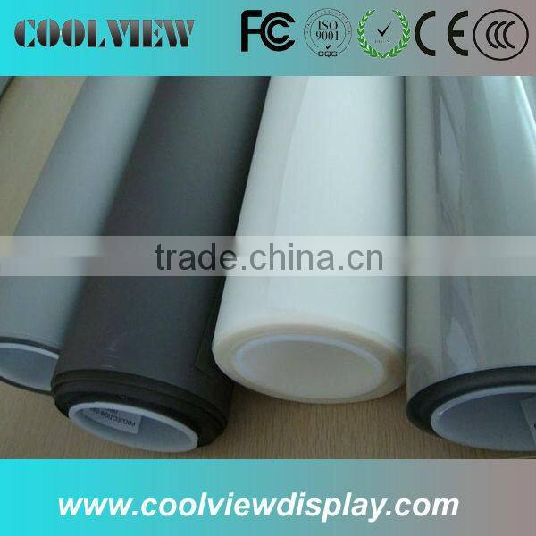 Top quality Holographic screen film with 4types transparent,light grey,dark grey,white