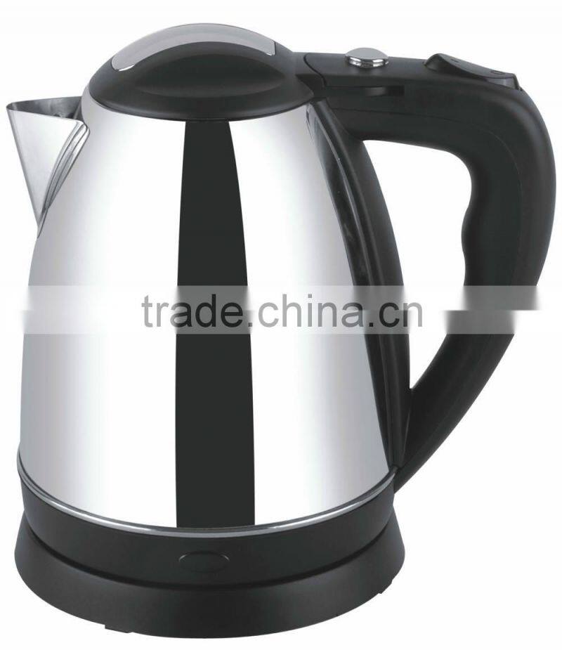 1.2L/1.5l/1.8L High quality and efficient home appliance stainless steel electric water kettle