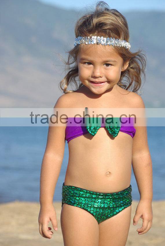 Cute Sexy Bandeau Bow Kids Swimwear for Girls