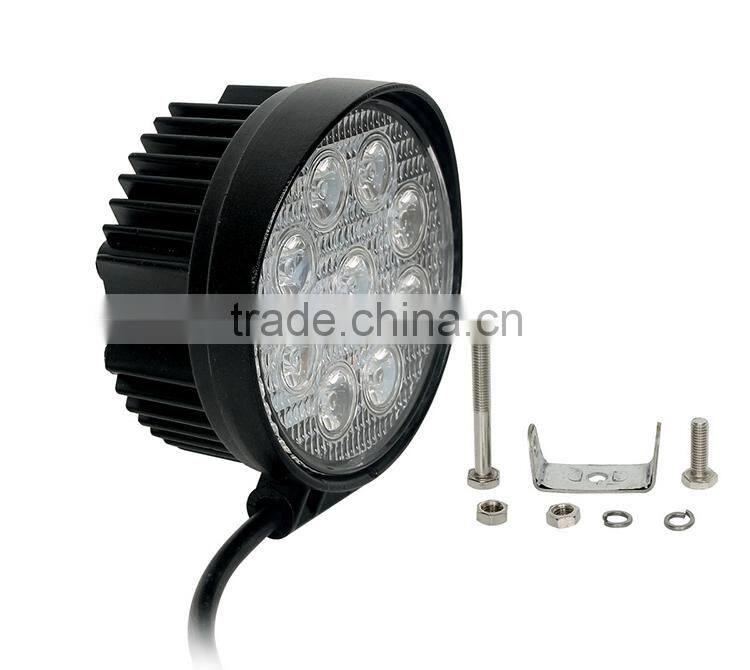 27W 12v/24v led work light for truck off road working