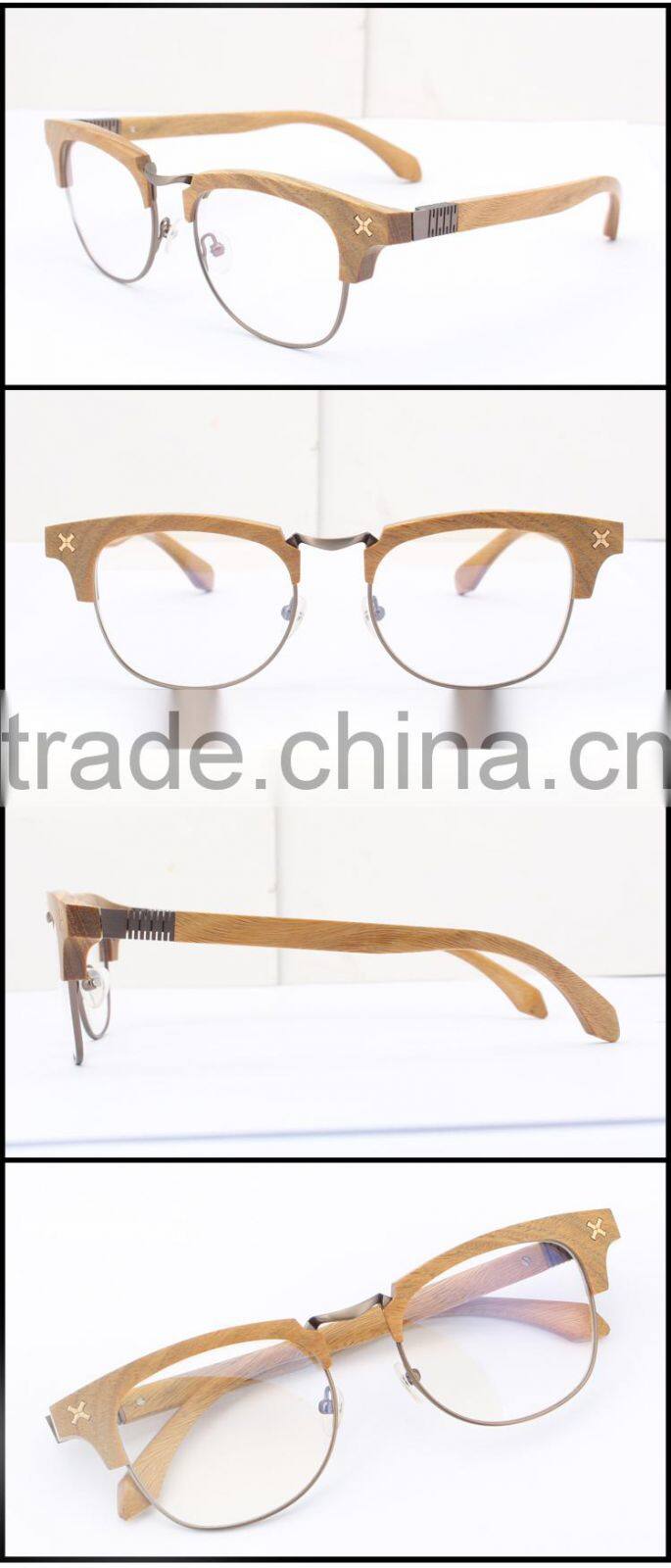 2015 Fashionable Eyewear Factory Wholesale in china Rare Wooded Optical Frame FW654