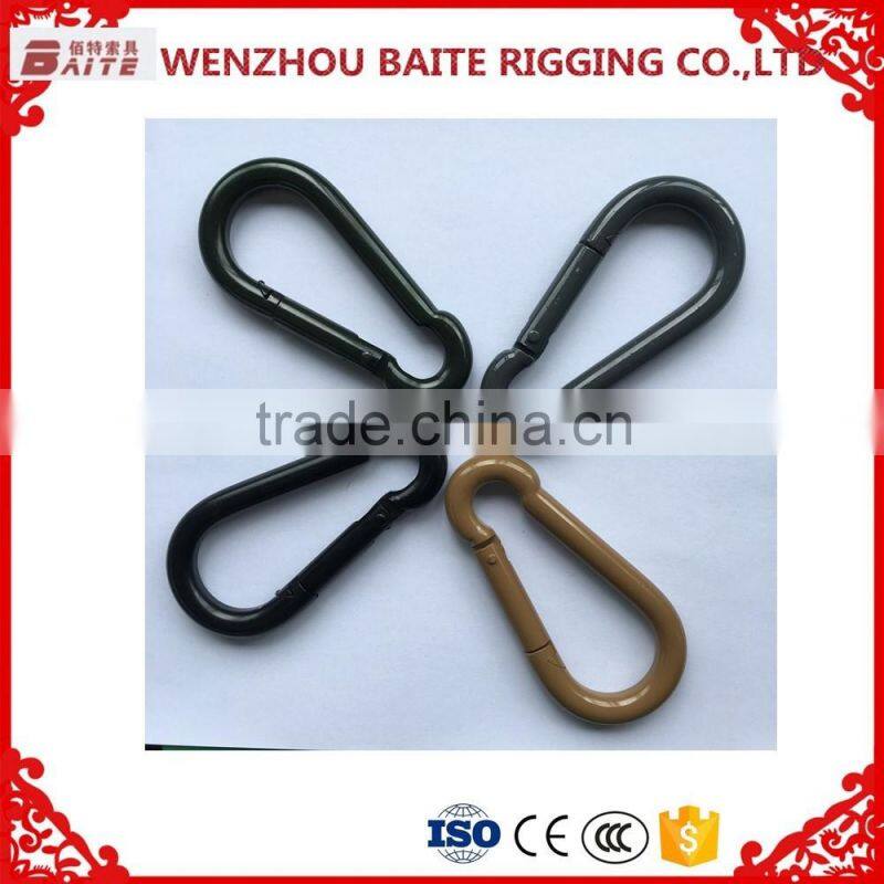 Smart Colorful Locking Carabiner,black single swivel dog snap hook,Black Climbing Snap Hook