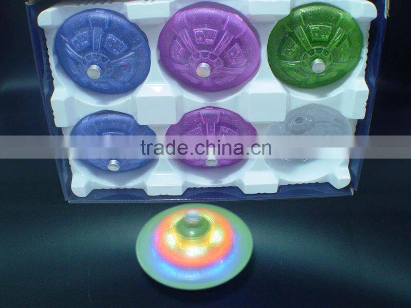 flashing led spinning top kids toy light spinning top