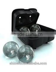 Party use christmas silicone ice cube tray with lid