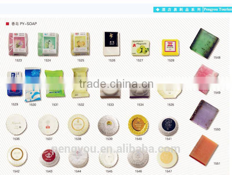 various styles of hotel soap best selling Olive oil soap