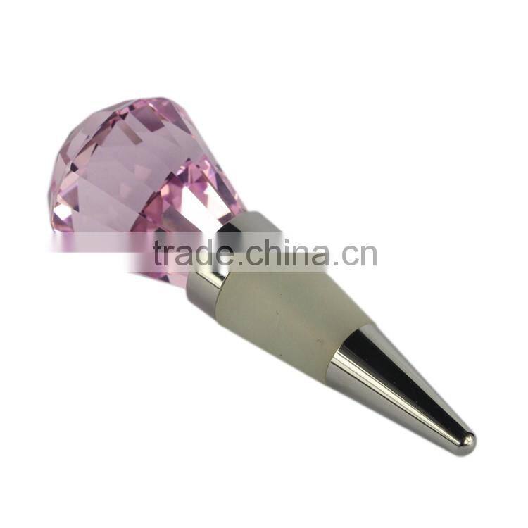 Diamond Shape Crystal Wine Bottle Decanter Stopper