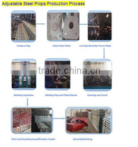 High Quality Low Price Heave/Light Duty painted Adjustable Scaffolding Steel Shoring Prop