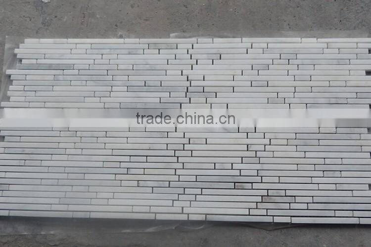 Surface polished processing mosaic type oriental white marble