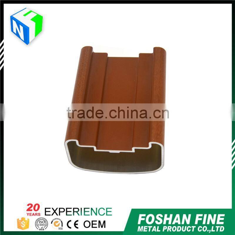 China supplier powder coating wood grain t slot aluminum extrusions