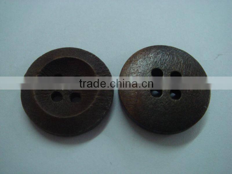 18mm fashion used 4 holes natural wooden coat button