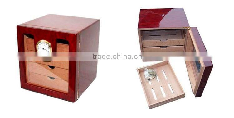 Handmade lacquer cigar box wood humidor for sale