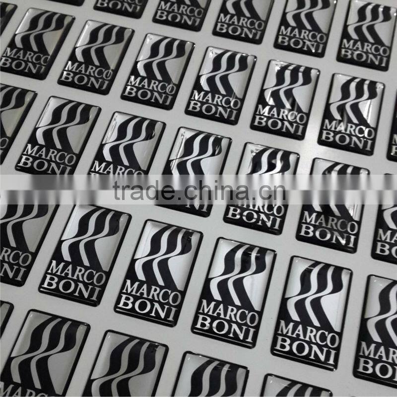 PU resin self adhesive dome letters sticker