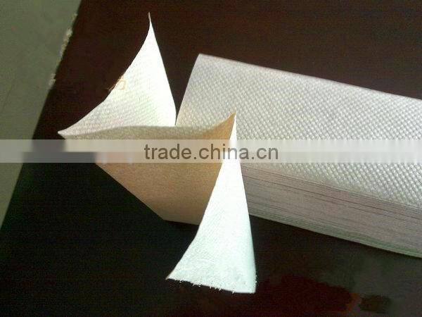 Blue single fold hand paper towel