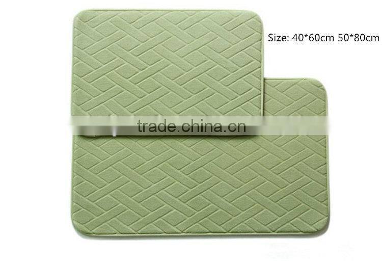 Classical Design bath mat changes color , cotton bath mat
