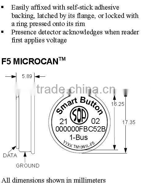 Factory Supply Ibutton Chip DS1991L-f5
