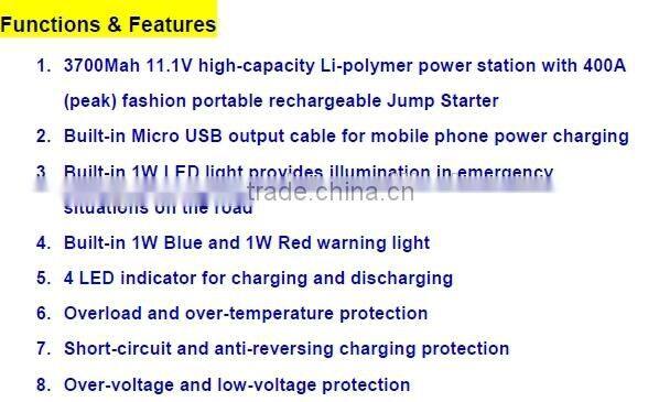 Shenzhen Auto Parts Jump Starter Mobile Power Supply